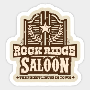 Rock Ridge Saloon Sticker